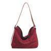 New suede large-capacity messenger women's bag shoulder bag niche retro child and mother bag simple tote bag