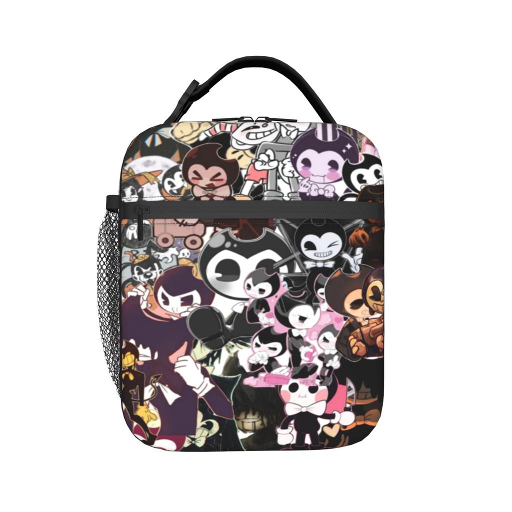 Bendys And The Dark? Accessories Insulated Lunch Bag For School Office Food Storage Bag Leakproof Thermal Cooler Lunch Boxes