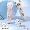 1/4pcs Cartoon Cat Town Eraser Mini Kitty Push Type Rubber Erasers for Pencil Cleaning Stationery School Student