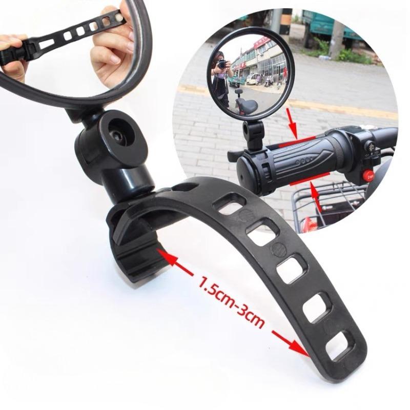 Bicycle Rearview Mirror 360 Degree Adjustable Rotatable Cycling Handlebar Rear View Mirrors for MTB Road Bike Safety Accessories