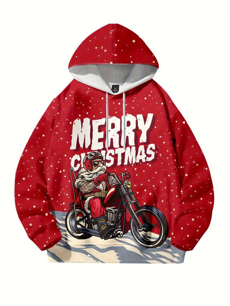 3D Printed Santa Claus Graphic Adult Hoodies Christmas Family Party Stylish Sweatshirts Reindeer Casual New Year Unisex Clothes