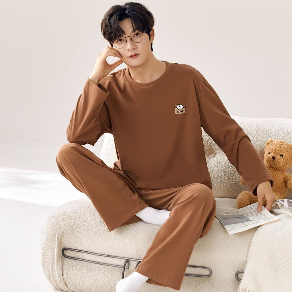 Thickened couple pajamas long-sleeved thick German velvet large-size home autumn and winter men's and women's warm loungewear suits can be worn 