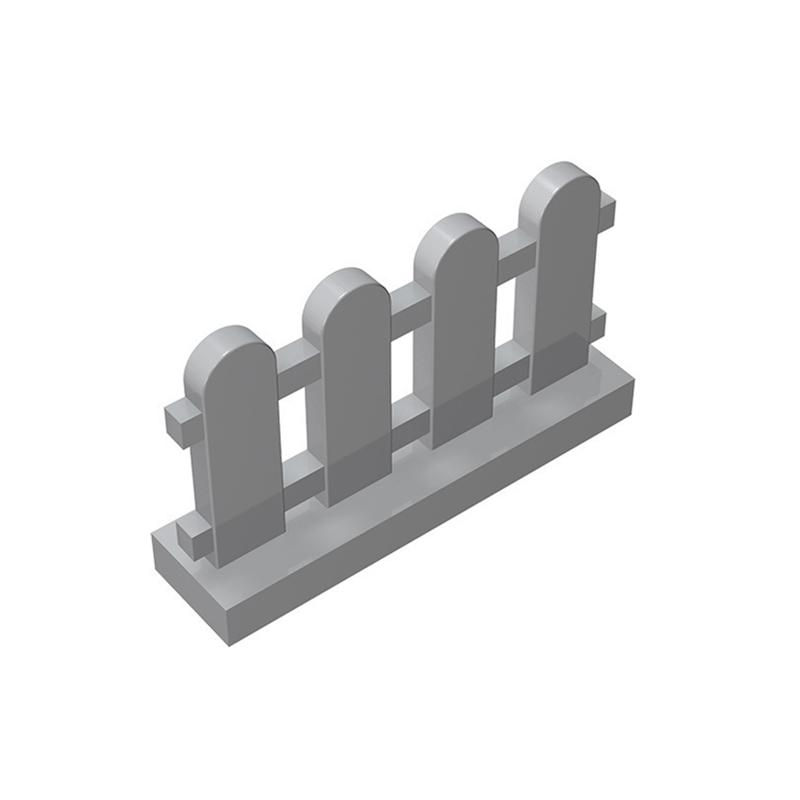 20PCS FENCE 1X4X2 Dots Compatible 33303 Fences & Ladders Building & Furniture Self-Locking Bricks Building Blocks Toys Accessori