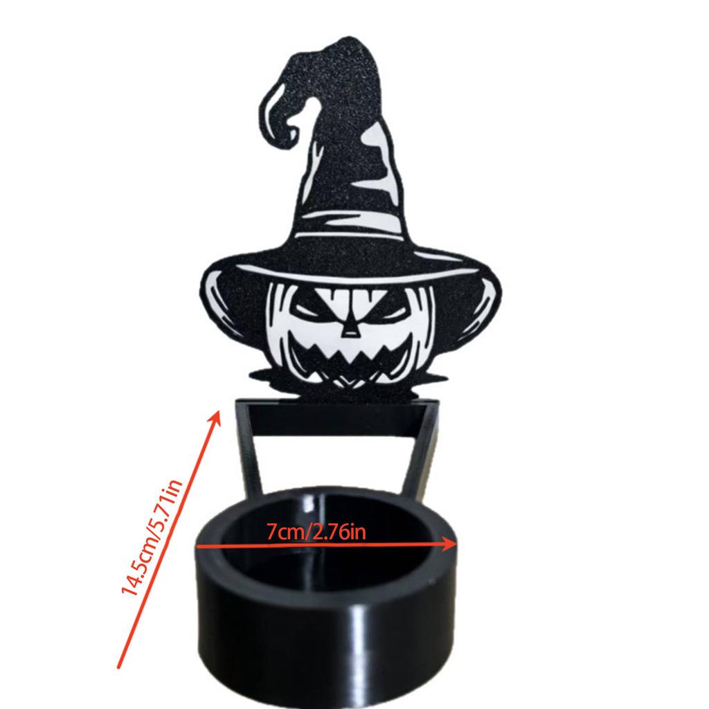 Halloween Grim Reaper Candle Holder Plastic Tabletop Decor Spooky Party Centerpiece Home Decoration
