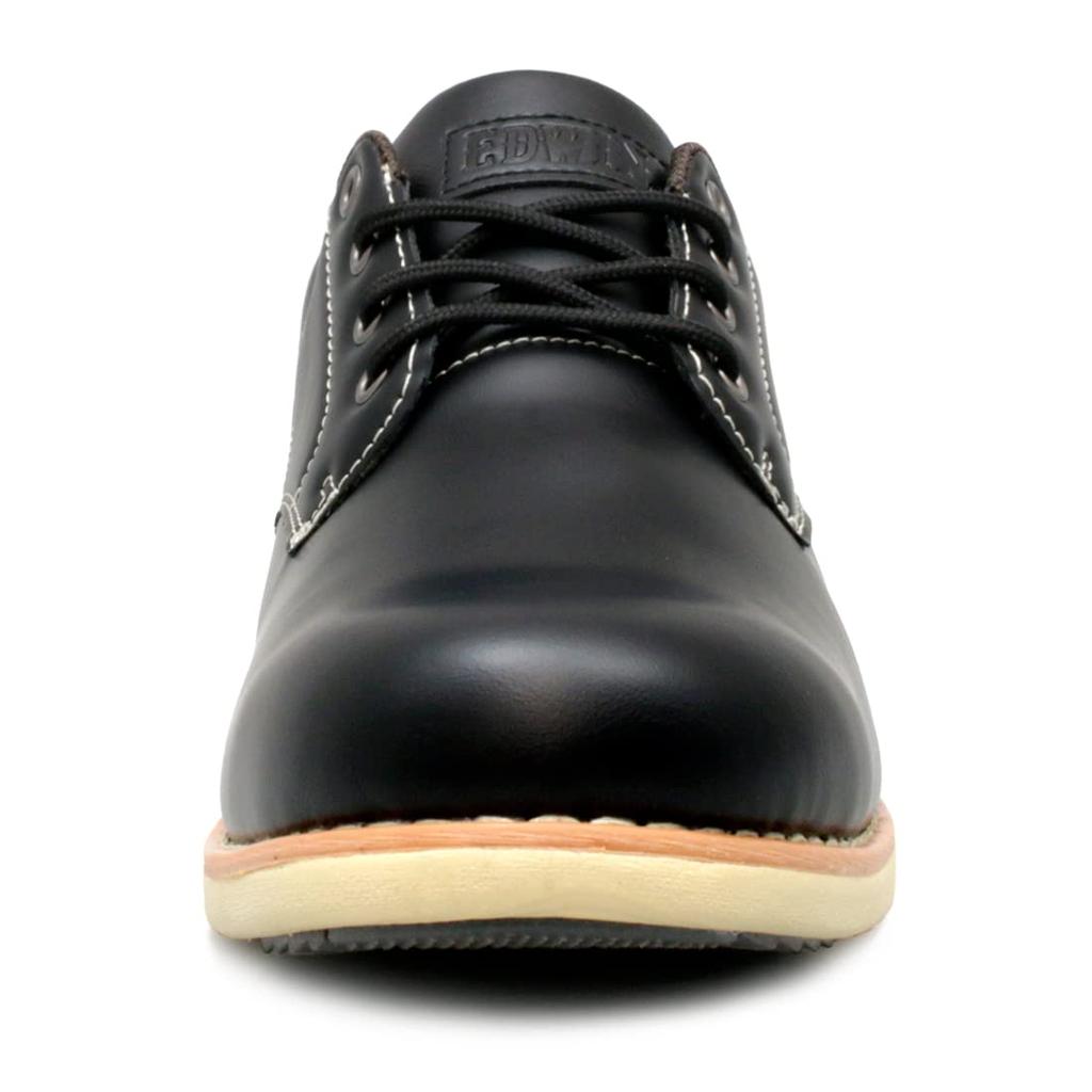 Edwin Wasserdicht Lässig und Geschäftlich Walking Leicht Einfarbig Oxford Größe Herren Sneaker, Schuhe, Sohle, Zehenbereich, Schnürschuhe, Schuhe, Schwarz, 26,5cm
