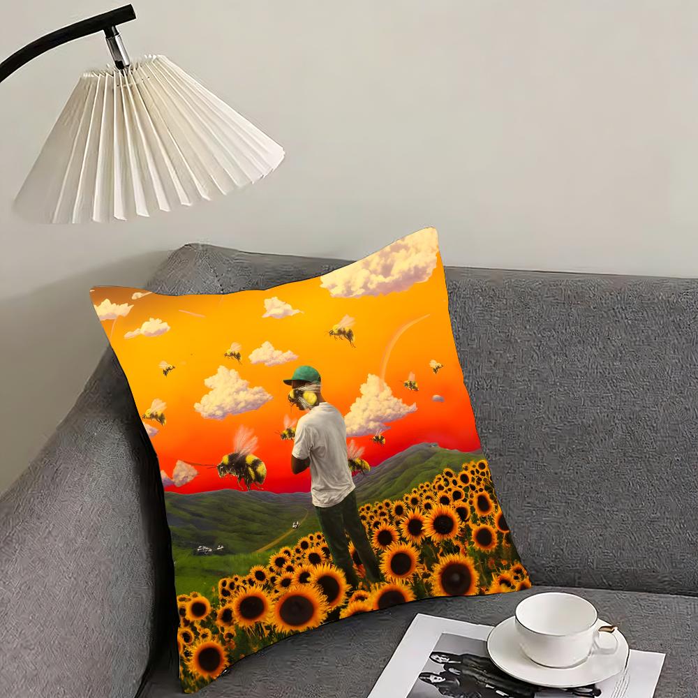 TTyler The CreatorR Singer Cushion Cover Pillowcase Ultra Soft Skin Friendly Fabric Cloud Like Comfort Concealed Zipper
