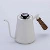 Hot Sale 304 Stainless Steel Brushed Jug Wood Handle Gooseneck Spout Coffee Kettle Drip Coffee Pour-over Pot For Home Use
