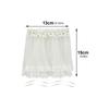 Delicate Lace Window Drapes For 1/12 Dollhouses Includes Two Removable Fabric Ties Perfect For Tiny Home Displays