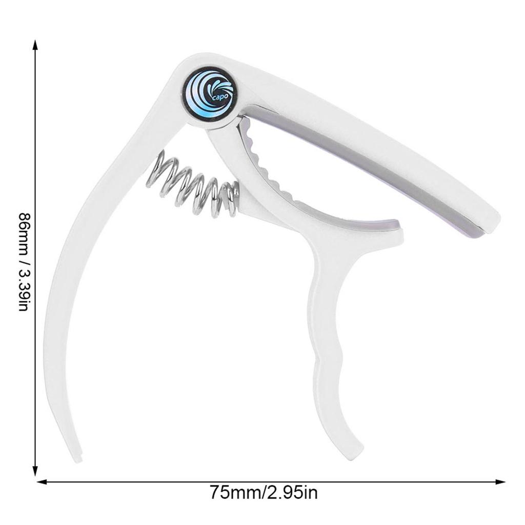 Plastic Guitar Capo Bridge Pin Remover 4 6 String Guitar Bass Ukulele CapoWhite