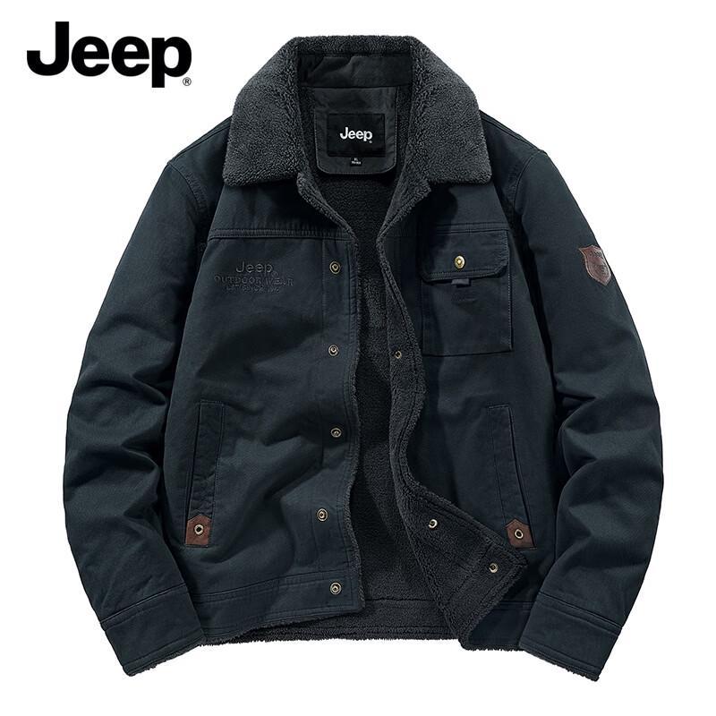 Мужская утепленная рабочая куртка JEEP с плюшевой подкладкой 2XL