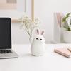3D Printed Plastic Rabbit Vase Cartoon Desktop Ornament Succulent Planter  Gift for Plant Lovers