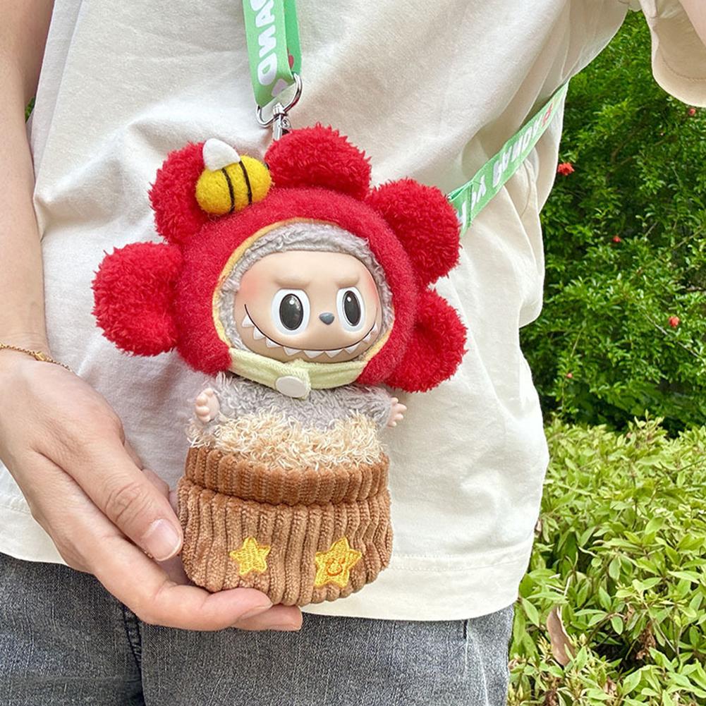 For Labubu Doll Clothes Fashion Clothes Doll Potting Clothes Color Match Bags Dolls Accessories Cute Decoration Little Clothes