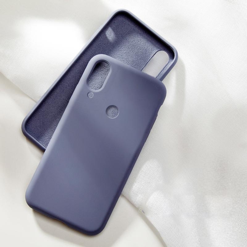 Silicone Solid Color Case for IPhone XS MAX XR X IPhone 7 6S 8 Plus ...