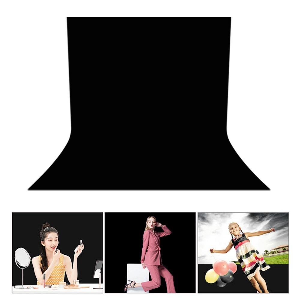 Wrinkle Resistant Photography Backdrop High Density Polyester Soft Light Backdrop Party Use чёрный