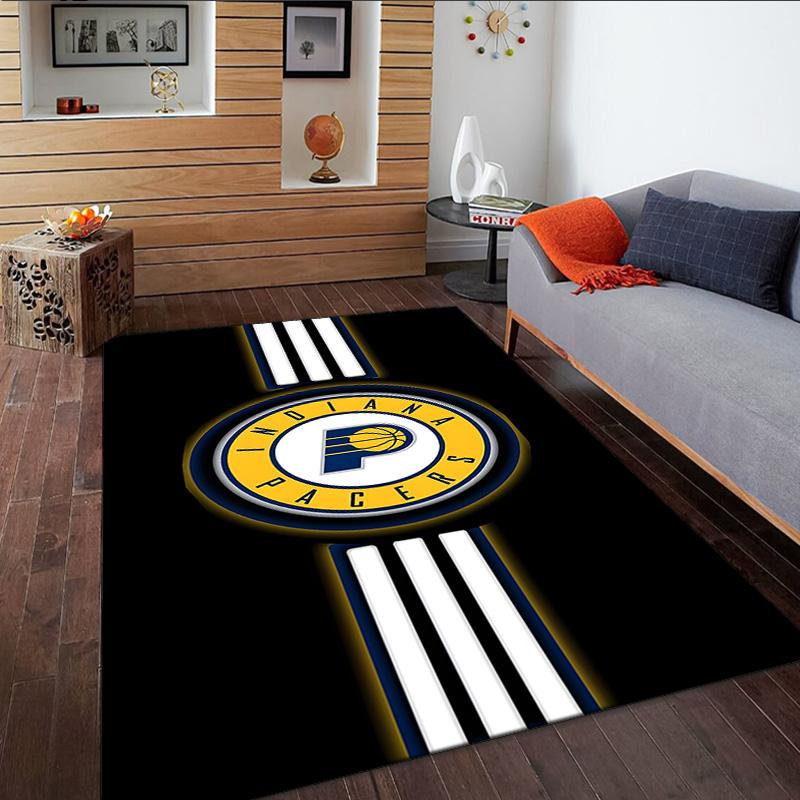 Pacers Basketball Team Carpet, Kitchen Rugs, Yoga Mat, Non-Slip Mats, Rug for Bathroom, Living Room Bedroom, Camping Rugs Christmas Gift