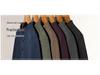 Men's Stand Collar Fleece T-shirt: Chinese Style, Long Sleeve, Thickened Velvet, Warm Casual Sweatshirt for Autumn/Winter.