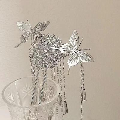 Seria Butterfly Dance Nowa Chińska Spinka do Włosów z Frędzlami Motylkowymi Wysoki Smak Retro Nowe Akcesoria do Włosów