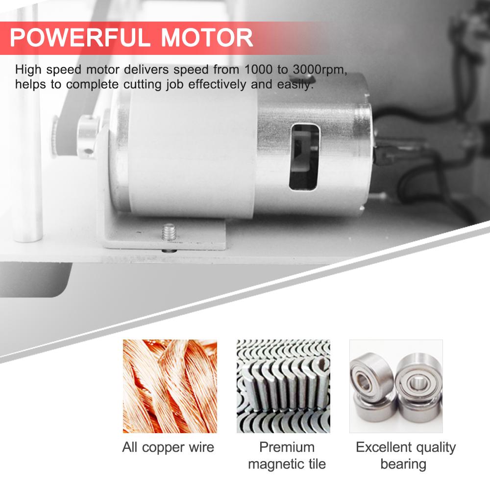 150W Multi-Functional Table Saw Mini Desktop Saw Cutter Electric Cutting Machine with Saw Blade