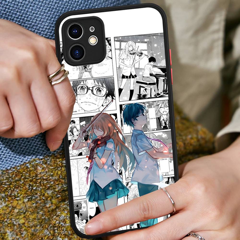 

Your Lie In April Phone Case For IPhone 16e 16 15 14 13 12 11 Pro Max X XS MAX Plus Spuerstar Matte Cover iphone X