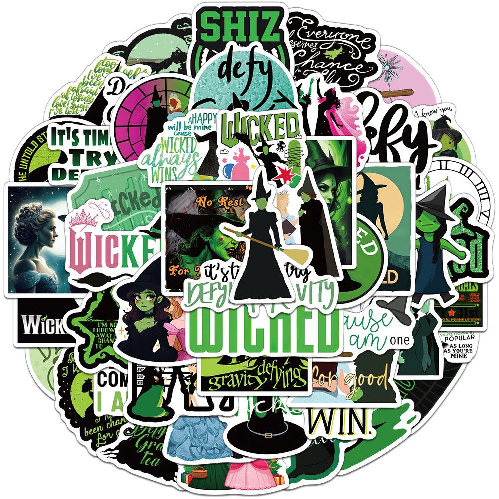 Wicked Witch Creative Stickers Set - 50 Sheets for Journals, DIY Crafts & More