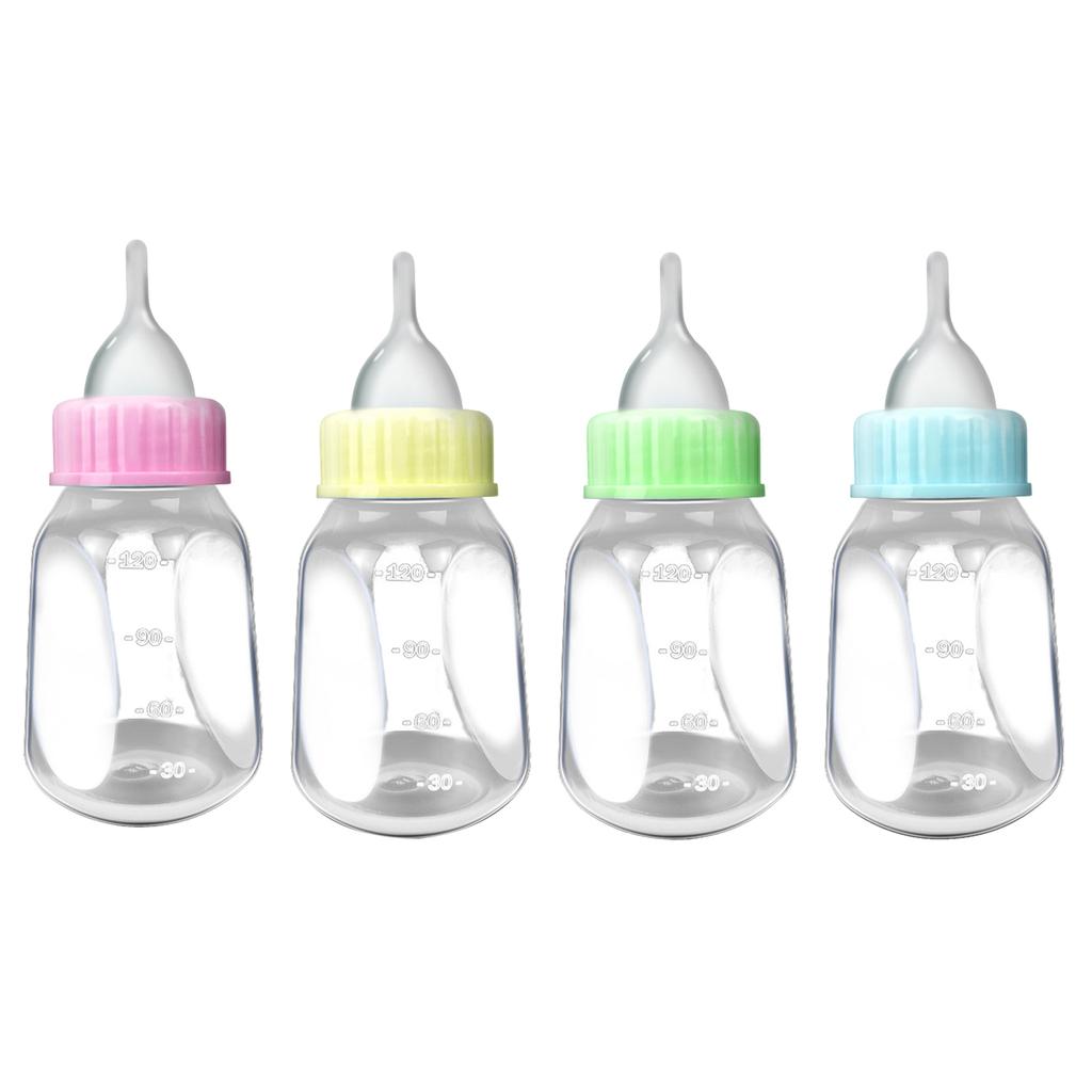 Pet Feeding Bottle Nipple Brush Set Feeding Tools Nursing Kit 4 Oz Milk Water Dispenser for Cats Kittens Small Dogs