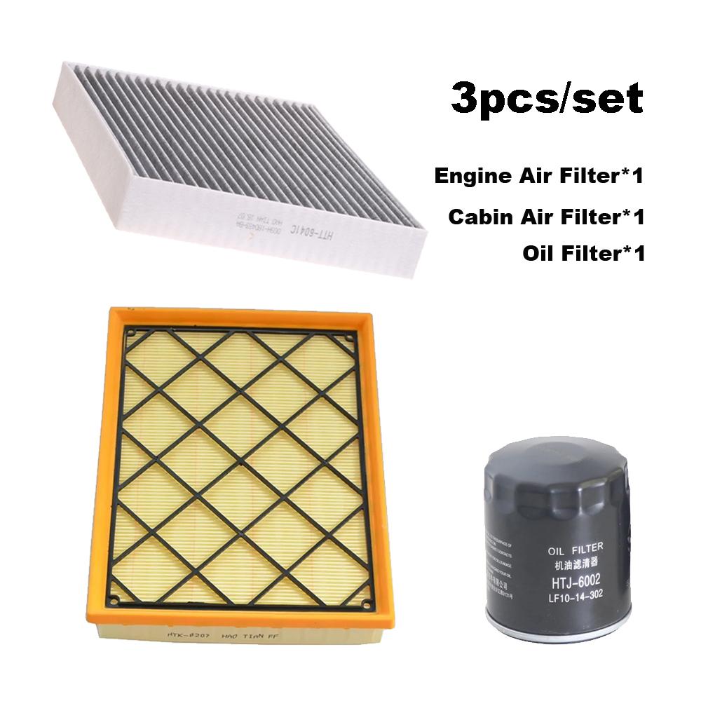 

3pcs Filter Set For FORD Bronco Sport CX430 2.0T 2021 / Escape 2019 2020 Engine A/C Cabin Air Flow Oil Filter Kit JX619601AA 3pcs Set