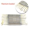 1 Piece Titanium Coated  Dental Resin Composite Filling Tool Instrument Plastic Filling Spatula Filler Spatula Double Ends Stainless Steel