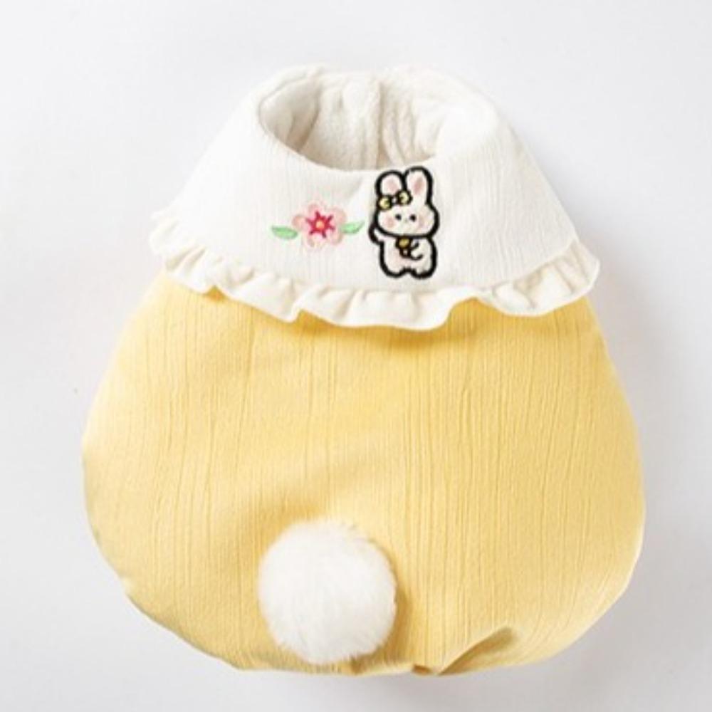 Cartoon Dog Rabbit Collar Vest Rabbit Pattern Two-Leg Dog Clothing  Autumn Winter