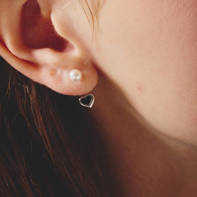 

noonoo fingers Amy Earrings WHITE GOLD