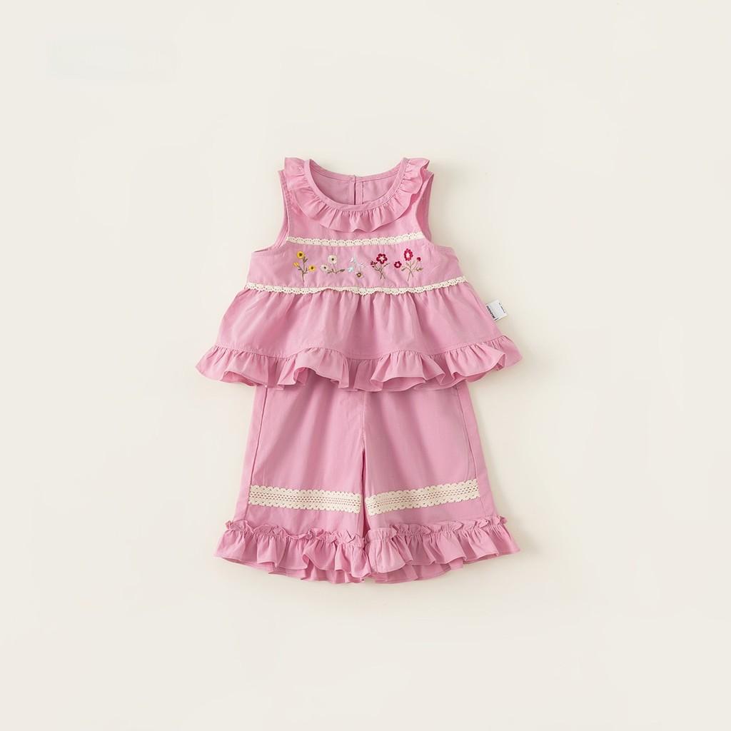 

Toddler Girl Summer Dress Up Set With Embroidered Top And Short Pants For Ages 3 To 8 100 Яскраво-рожевий
