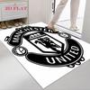 Tappeto Man Utd per Soggiorno Camera da Letto Casa Decorazione Divano, Tappetino Antiscivolo per Giochi Bambini