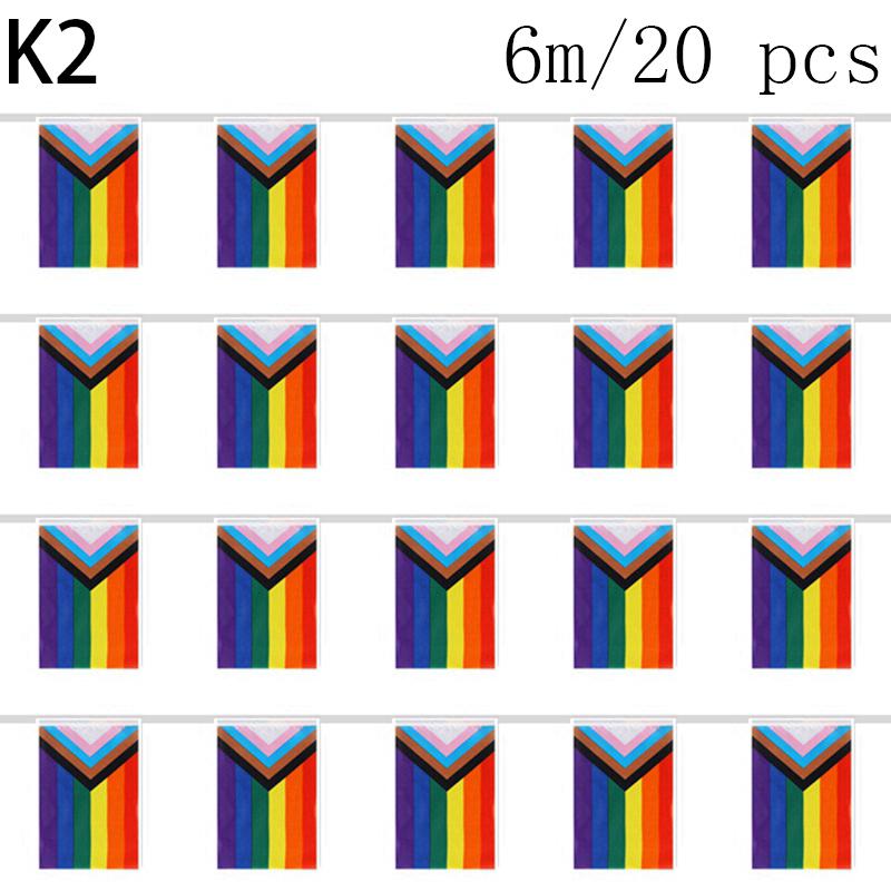 Progress Pride Rainbow Flag Vivid Color Multiple Style Banner Flag For Home Garden Yard Decor Party Supplies