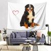Berner Sennenhund Liebhaber Wandteppich Dekor Kunst Ästhetische Wandteppiche für Wohnzimmer Schlafzimmer Haus Wandtuch Wandbehang