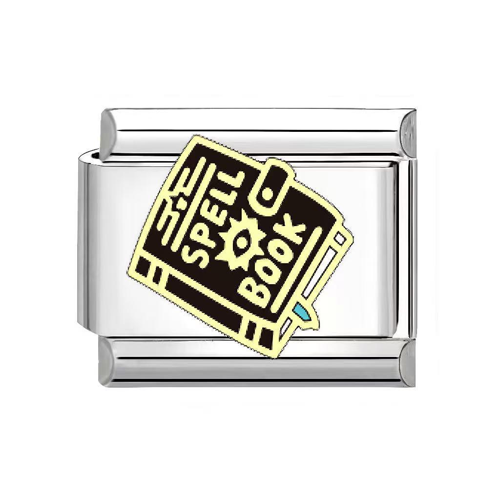 Unisex Gothic Modular Halloween Bracelet - Italian Spliced Titanium Steel Design