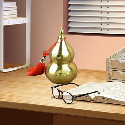 Kabak Süsleme Feng Shui Pirinç Pot Çin Harfleri Kabak Heykel Ev Dekorasyonu Benzersiz
