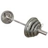 Shunshunni 80kg Home Weightlifting Barbell Set with Curl Bar