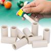 40pcs Pool Cue Ferrules White Fiber Stick Rod Repairing Tool Tubes Billiard Accessories12mm/0.5in