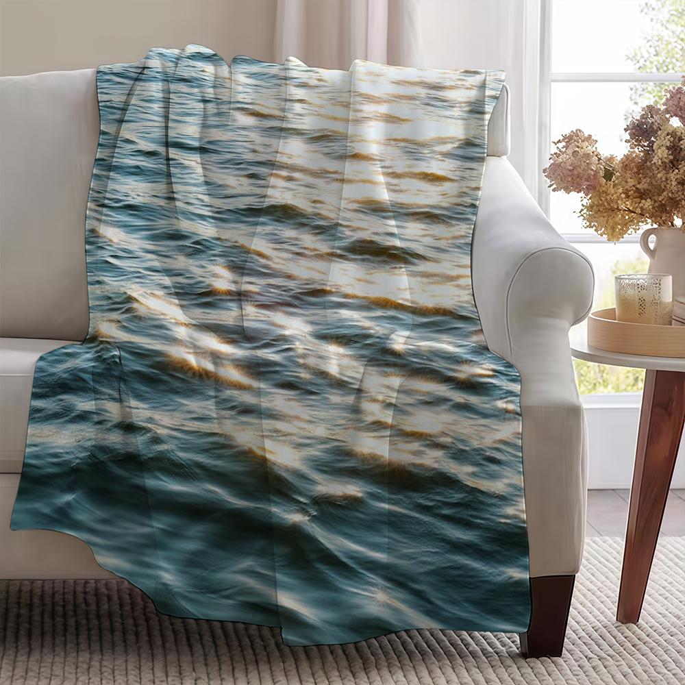 Blanket Throw Super Cosy Plush Living Room Sofa Surface Couch Sea Childish Shimmering Birthday Gifts