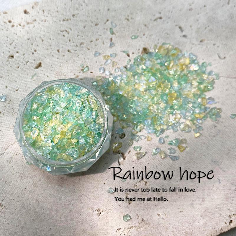 Nail Art 3D High Quality Broken Glass Fashion Charm Gravel Glitter Rhinestone DIY Nail Accessories Decoration