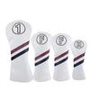 Waterproof Golf Headcovers for Fairway and Driver Golf Set of Solid Dark White Fairway Utility, Wood, Clubs, 4, (1 Wood)