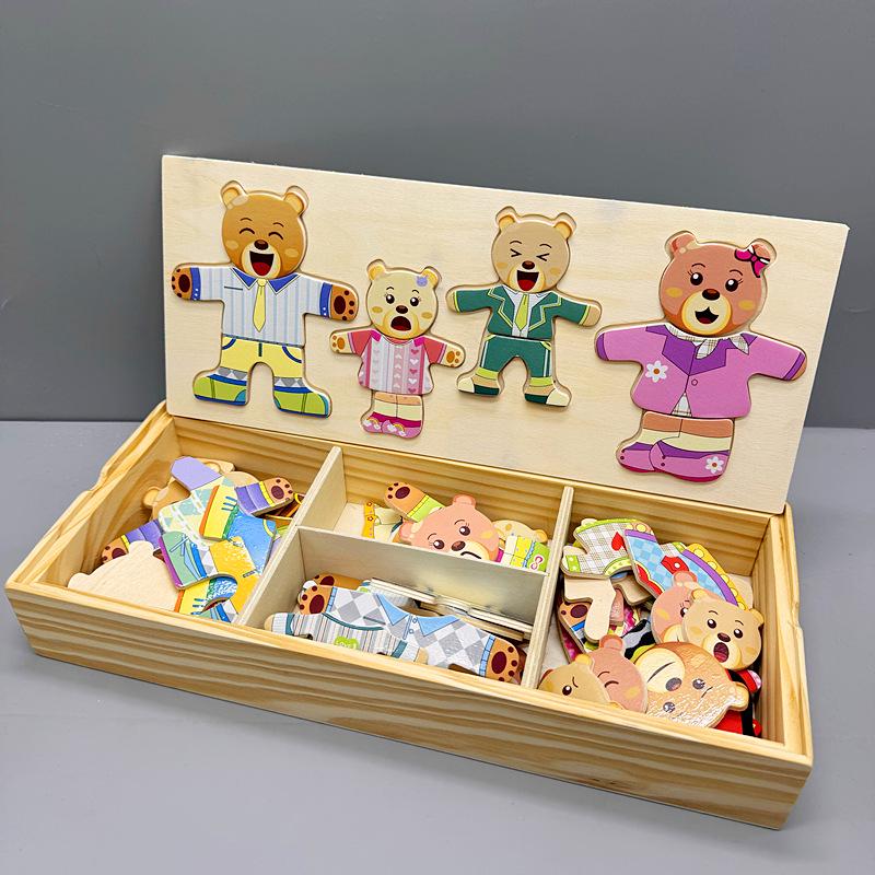 

Детская игровая площадка: Кукольный домик, игра в переодевание и набор деревянных пазлов