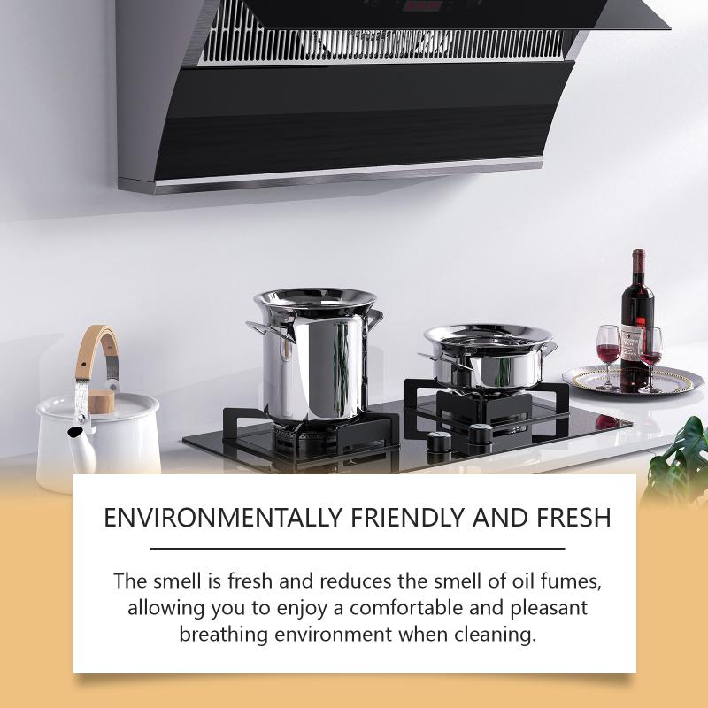 Cooktops Oil Stain Cleaner Foam Powerful Grease Remover Multi Surface Kitchen Degreaser for Range Hood Ovens Grills