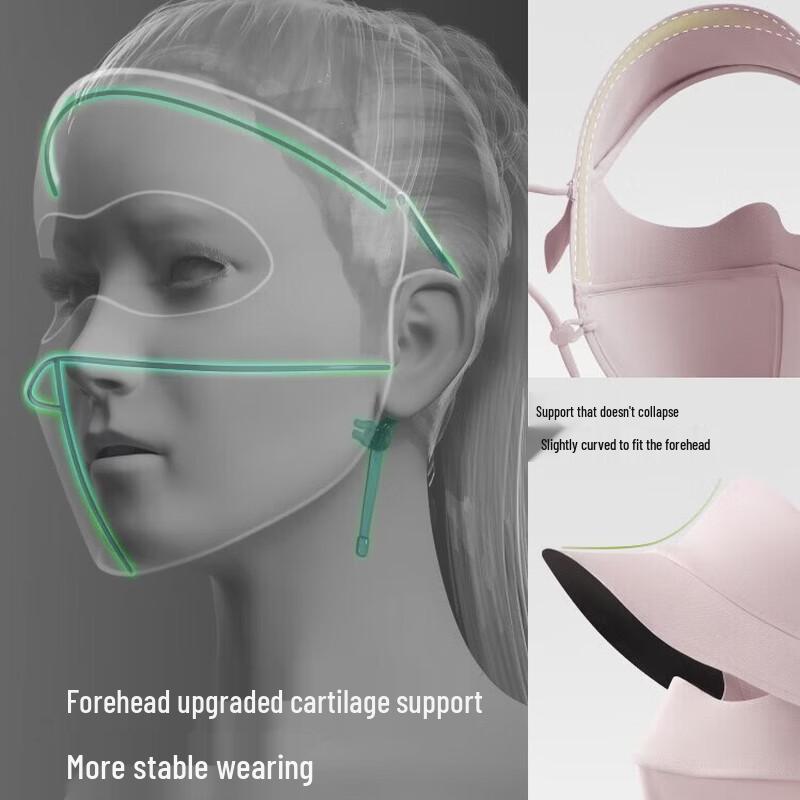 Beneunder AL333 Full-Face Sun Protection Mask with Brim