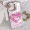 Zhitai iPhone 16 Electroplated Drip Glue Pink Case with Silver Edges for iPhone 12 Pro