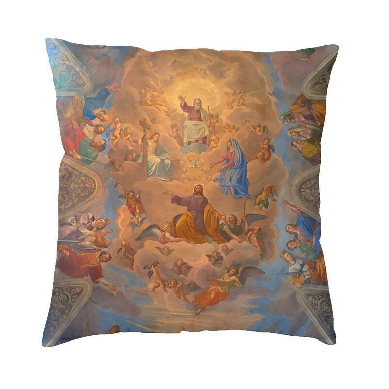 Luxury Via Triumphalis Of Saint Benedict Cushion Cover x Soft Baroque Throw Pillow Case Sofa Square Pillowcase Decoration