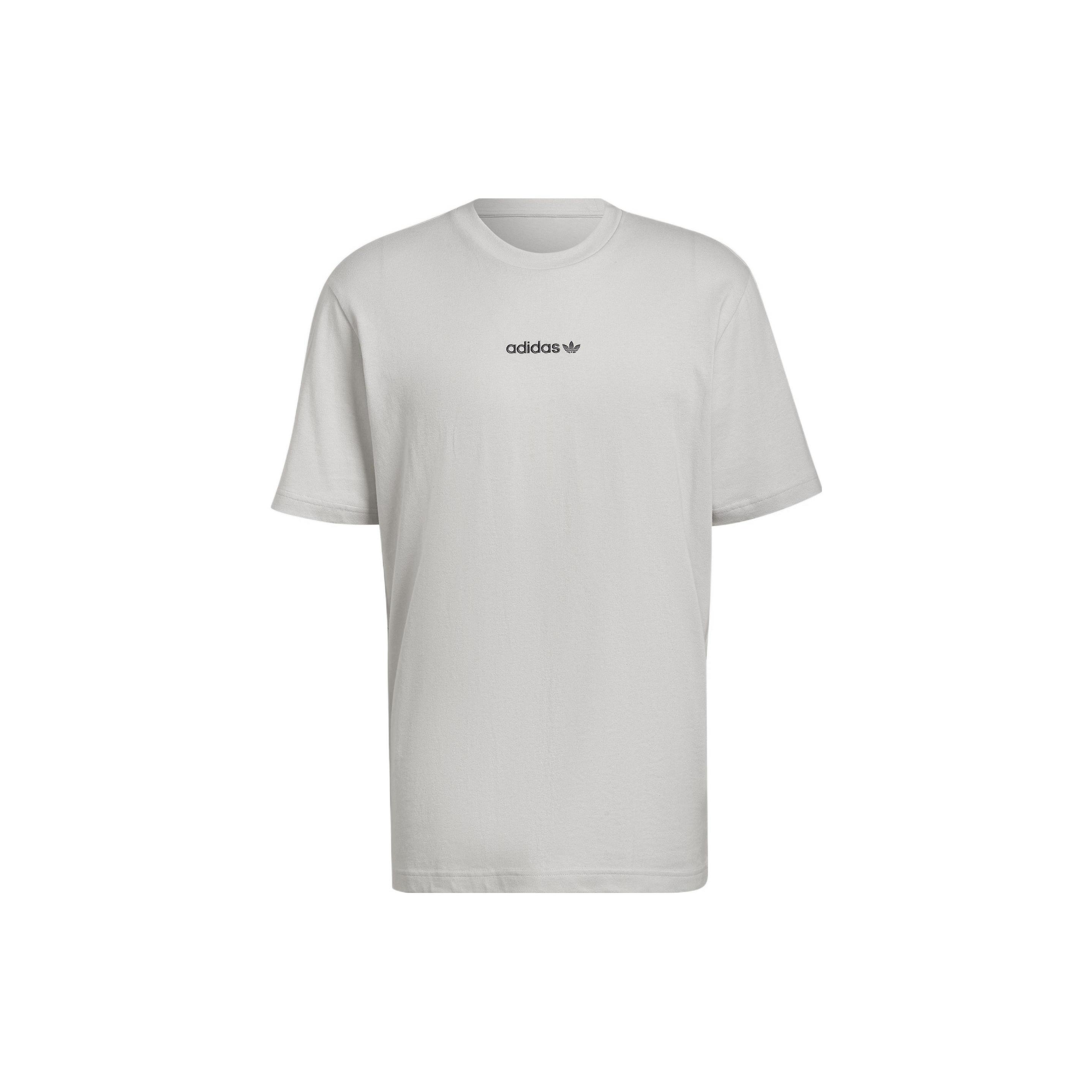 adidas originals Logo Printing Round Neck Pullover Short Sleeve White Men s HN0385 M