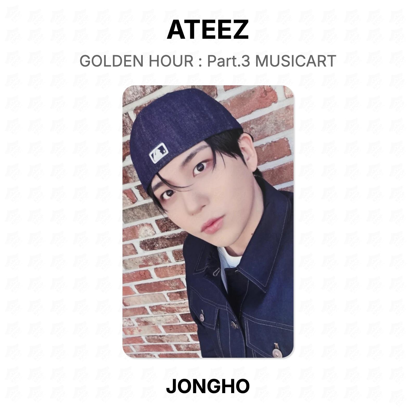 ЗОЛОТОЙ ЧАС ATEEZ : Часть 3 Официальная фотокарточка MUSICART JONGHO