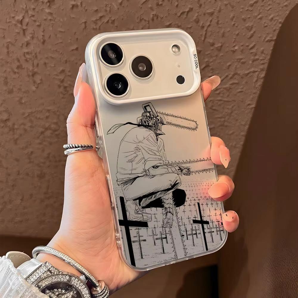 Anime Chainsaw Man Denji Phone Case For iPhone 17 Air 16 e 15 14 13 12 11 Pro Max Plus Mini SE 2020 2022