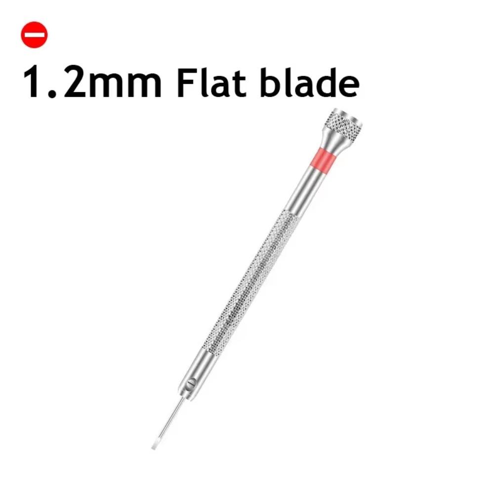 Aluminium Stainless Steel Watchmakers Screwdrivers Flathead Detachable Watch Repair Screwdriver Durable 0.8mm-1.6mm Repair Tools