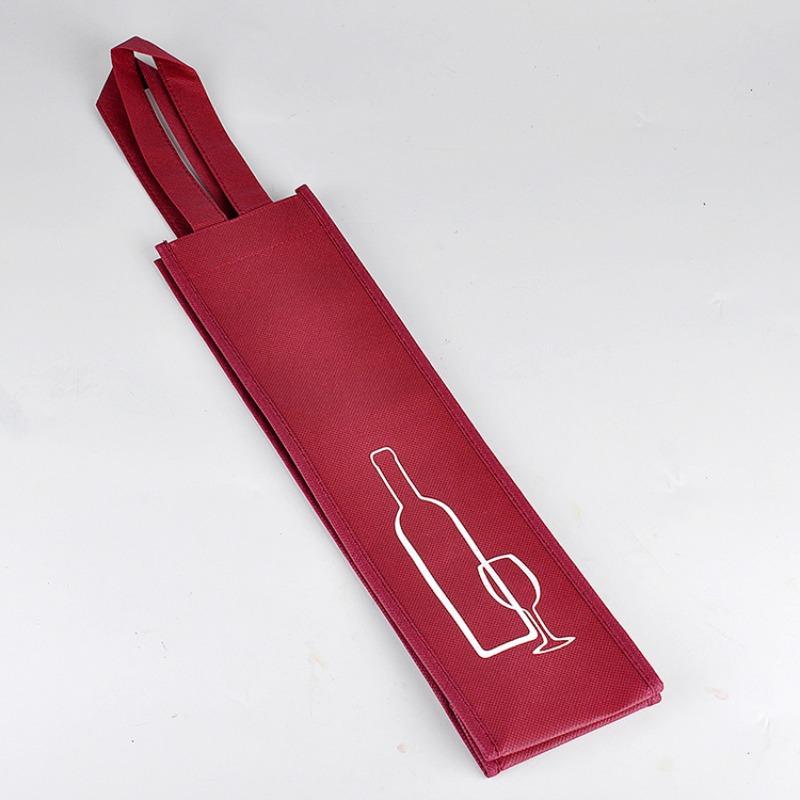 Non Woven Red Wine Bag Thickened Gift Packaging Pouches Double Bottle Hand-held Wine Pocket Environmentally Friendly Printing Multi Purpose Tote Bags
